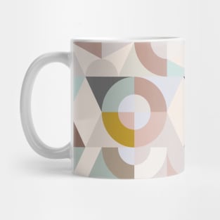 Modern Geometry in Pastels Mug